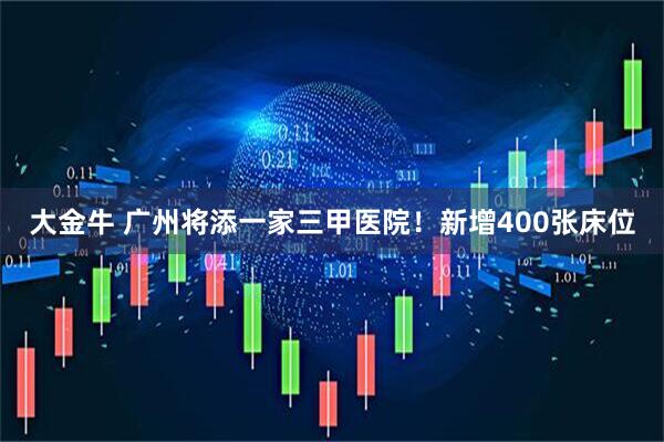 大金牛 广州将添一家三甲医院!新增400张床位